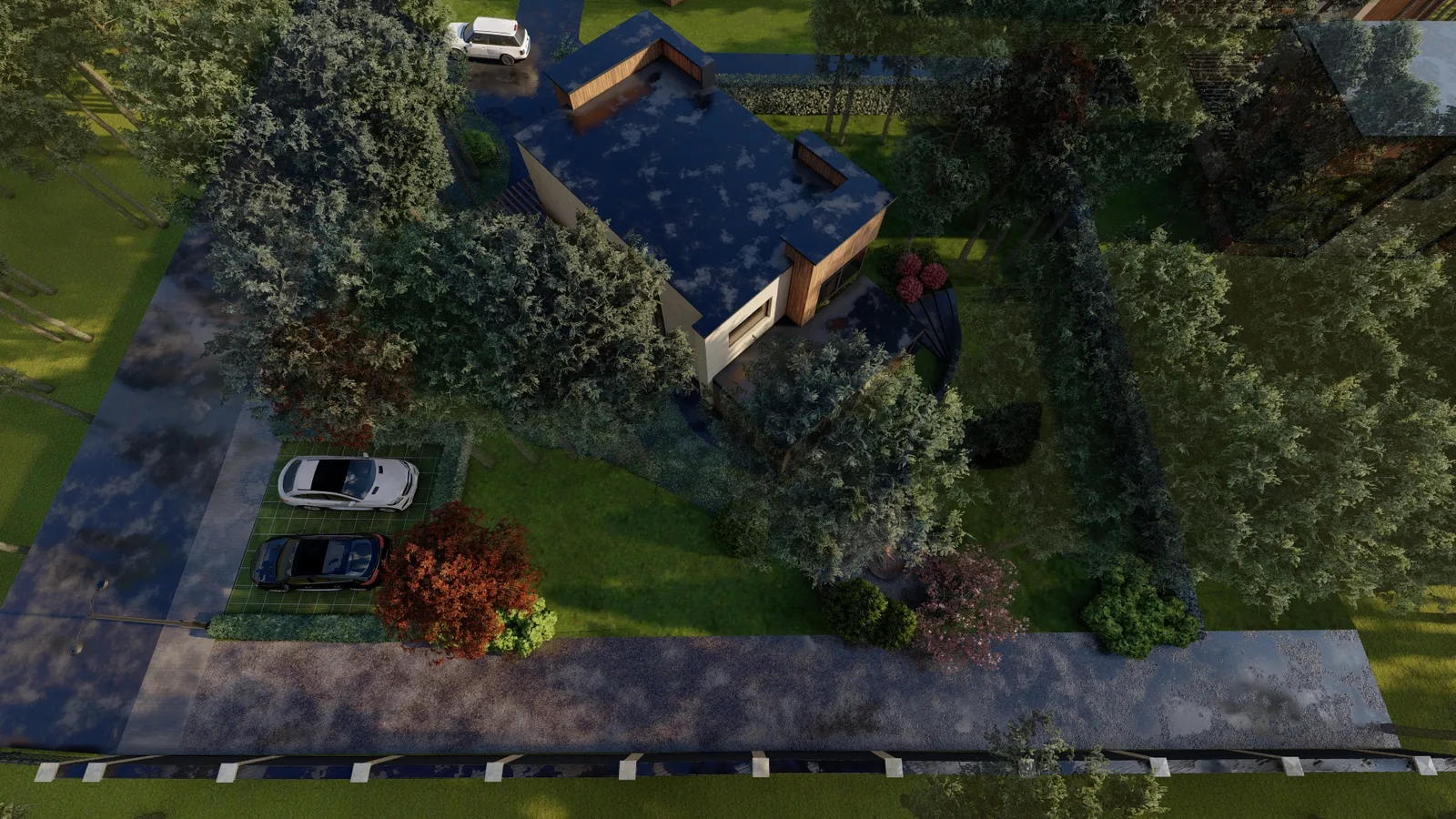Render: The clearing from above